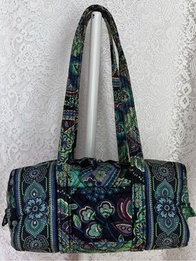 Vintage Y2K Vera Bradley “Original 100” Mini Duffle Purse Bag in Blue Rhapsody